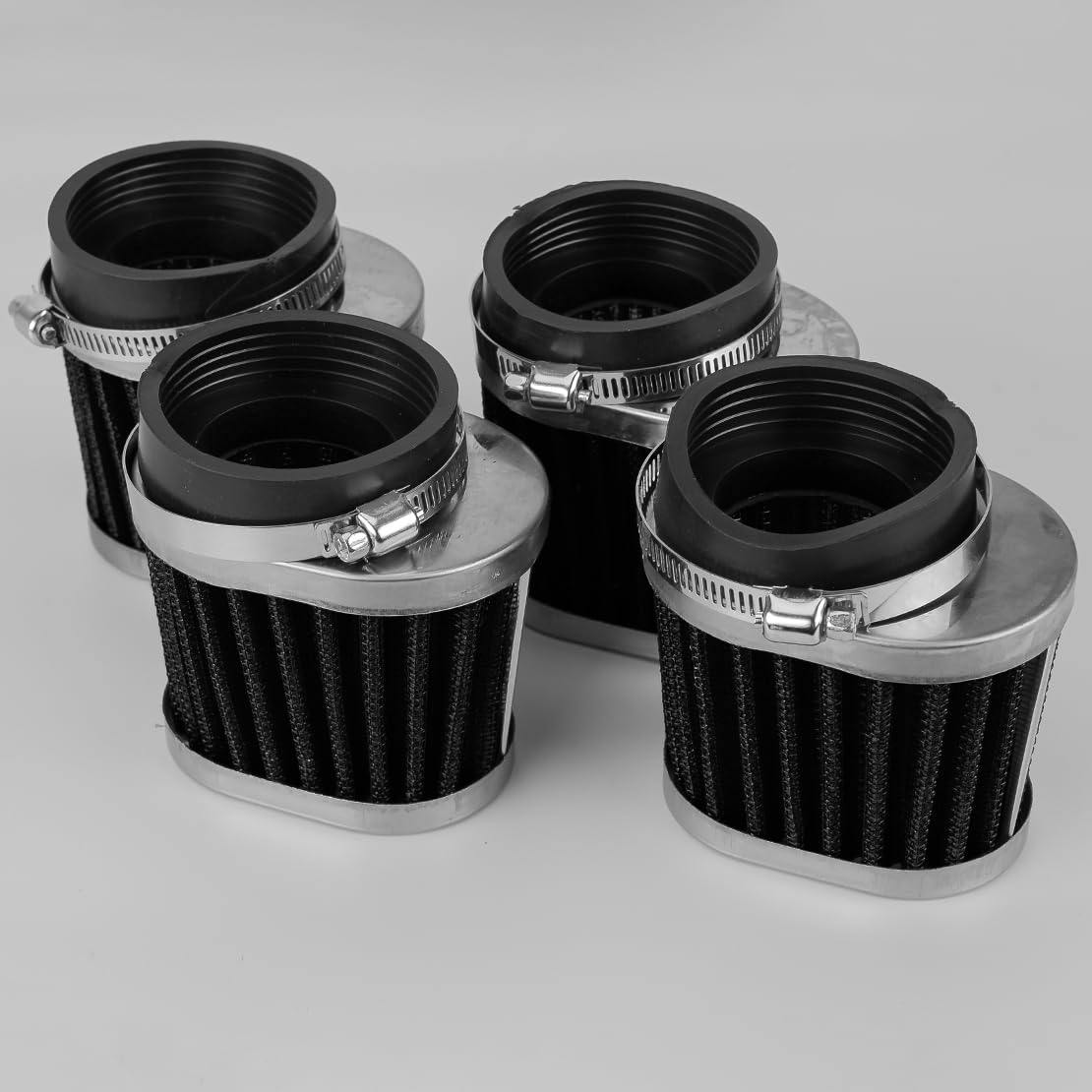 4 unidades de filtro de aire de carburador de 54 mm compatible con Honda CB650 CB750C Kawasaki GPZ750 KZ1000J