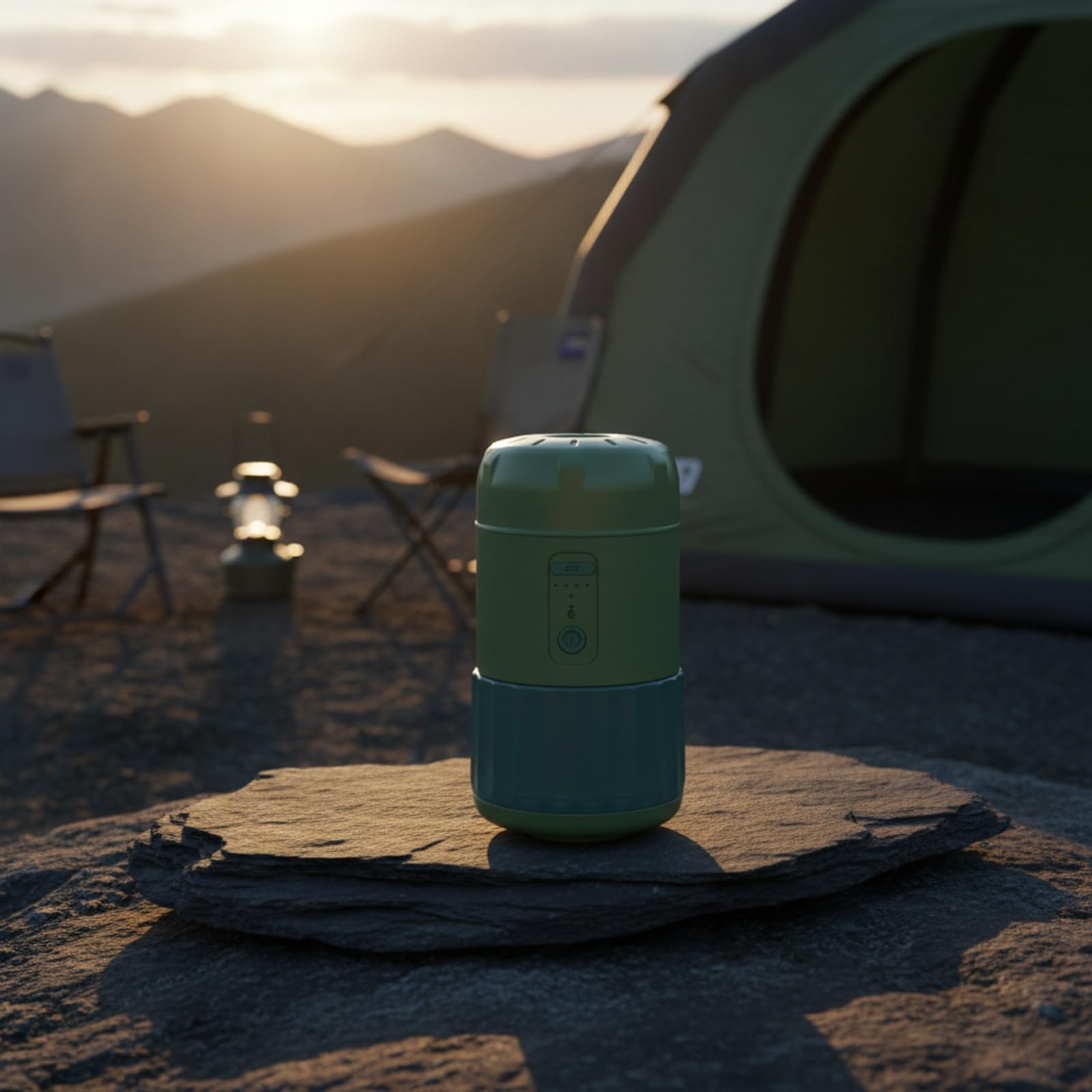 Inflador para Tiendas Campaña Portátil Inflador con Baría Versátil Herramienta Inflado para Camping, Montaje Campamento
