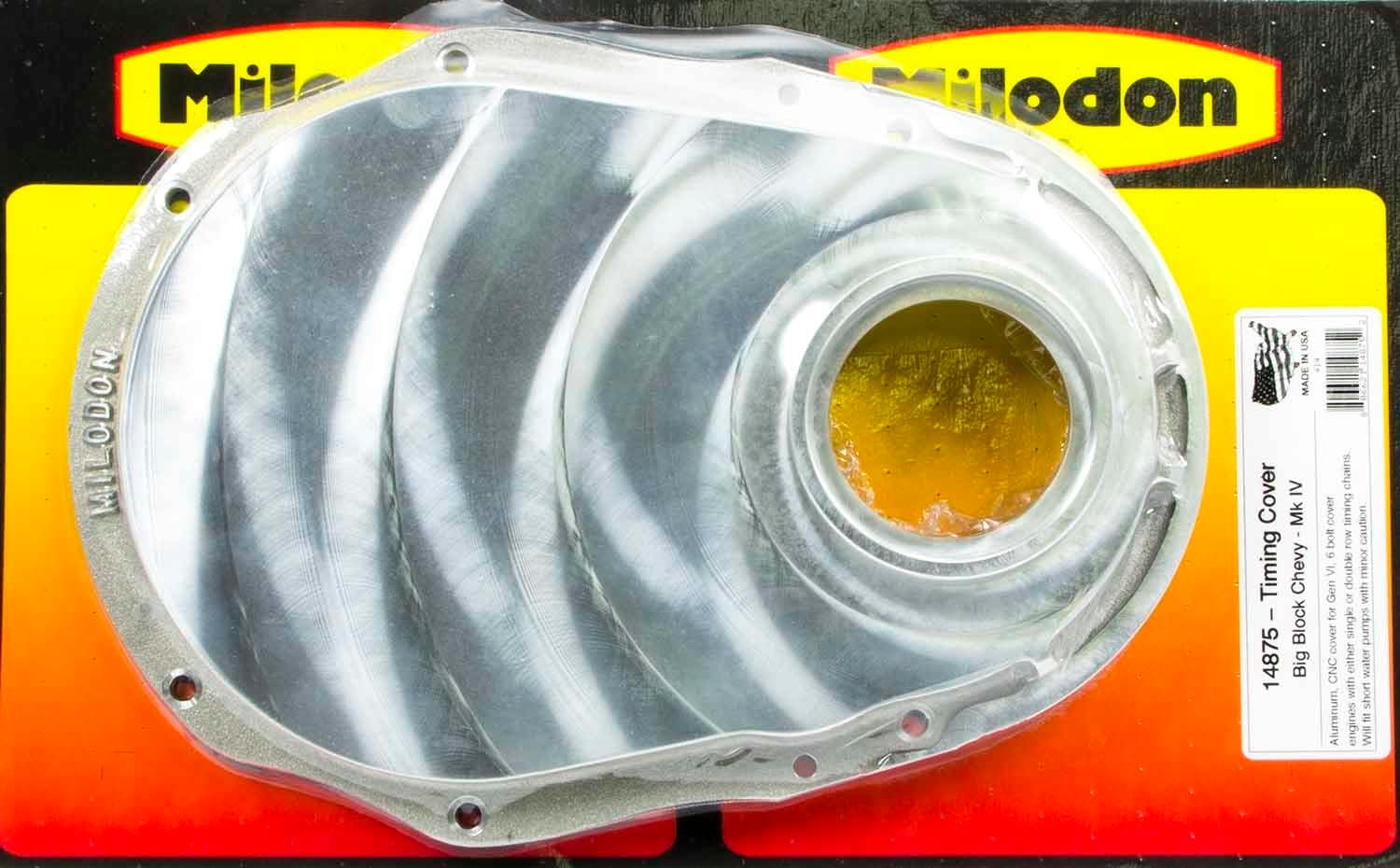 Milodon 14875 Machined Finish Aluminum Timing Cover for Generation 6 Big Block Chevy