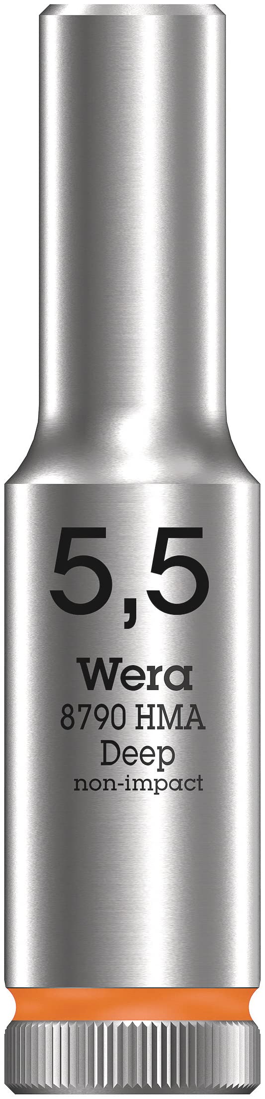 Wera 8790 HMA Deep 1/4"" Socket 5.5 x 50 mm