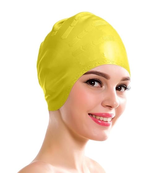 Aurion Swimming Kit with Ear Protection Cap (Yellow Cap)