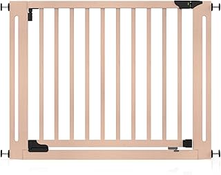 SizeWise™ Wood Pressure Mounted Safety Gate 40.55"-44.48" | Extra-Wide Passage | Auto-Close Two-Way Opening for Doorways and Hallways | Easy Installation | PEFC Certified Beech Wood (28.7" Passage)
