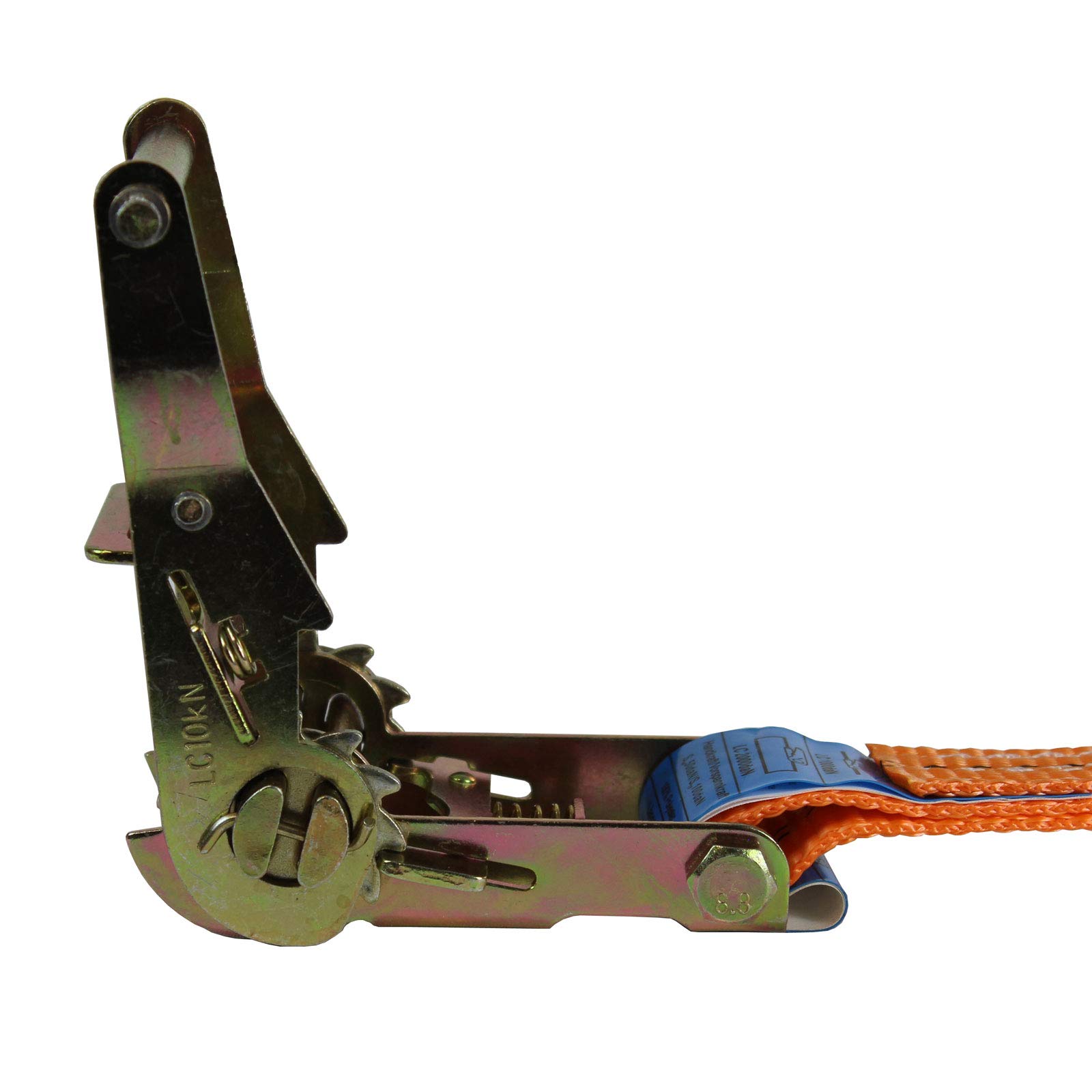 TRUTZHOLM 10x Profi Ratschen Spanngurt Spanngurte Zurrgurt 2-TLG 6m 2t 2to 2000kg TÜV/GS ORANGE