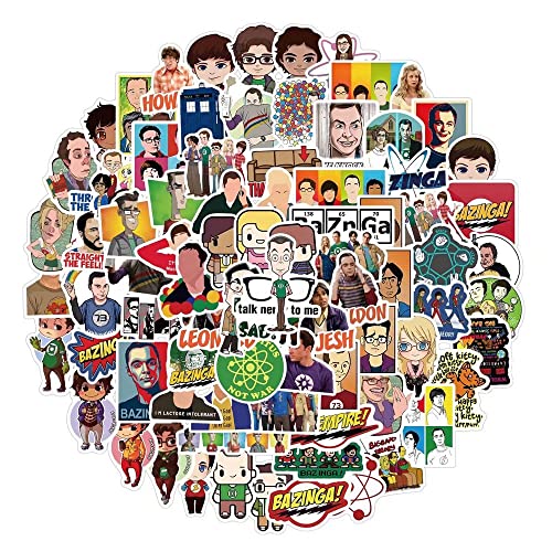 The Big Bang Theory TV Series Stickers Laptop DIY Sticker Waterproof Graffiti Star Decals For Fridge Backbag Toys Scooter Skateboard Lockers Gift Childs Car Motorcycle Bicycle 100 PCs Cover