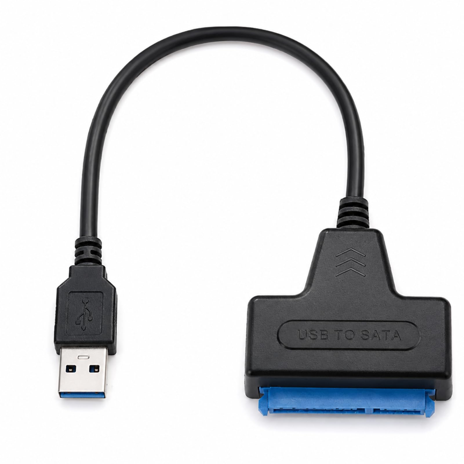 SATA auf USB Adapter, USB 3.0 auf SATA Adapter, 2,5-Zoll Port Konverter Externes Kabel für SSD HDD Festplatten, Plug & Play, SuperSpeed USB 5 Gb/s, kompatibel mit Laptops, Desktop-PCs