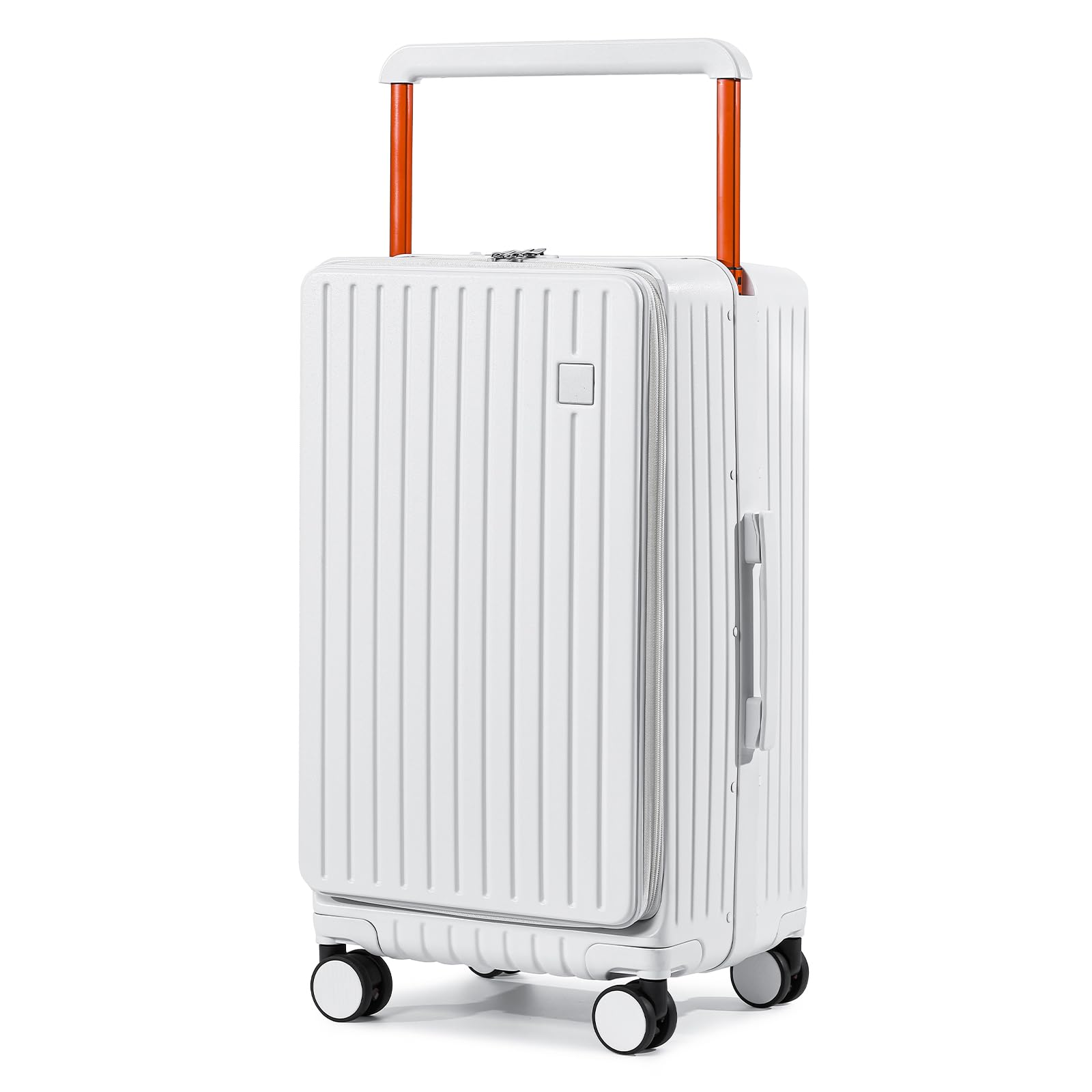 Joyway Hardshell 24 inch luggage with spinner wheels, Lightweight Hardside large checked withTSA Lock (White, Checked Luggage-24 Inch)