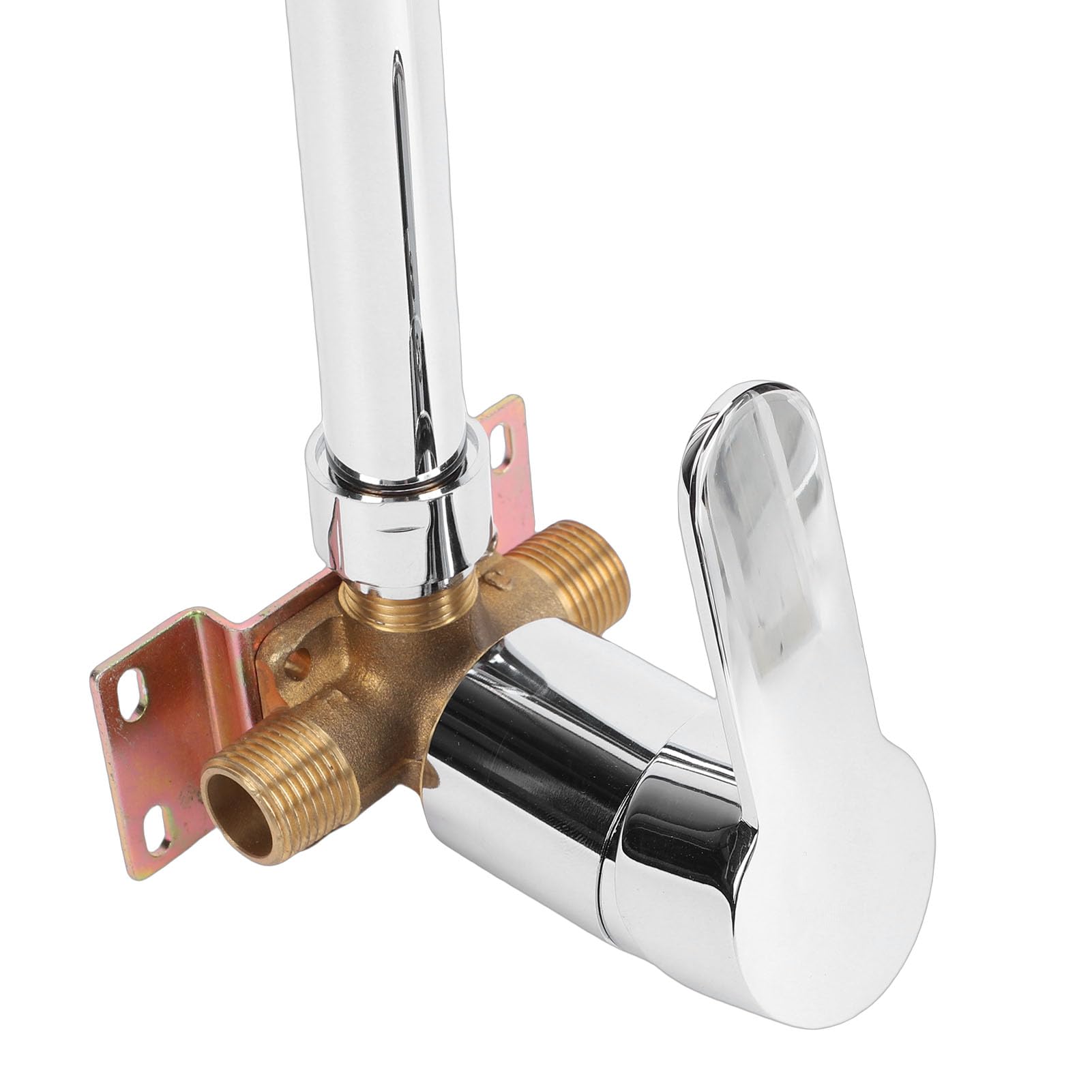 Asixxsix Kit de Ducha Exterior de Acero Inoxidable con una Sola manija y Revestimiento Resistente a la Intemperie para Piscinas, Ideal para Nadadores y visitantes de la Playa.