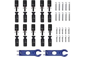 ZLY 20PCS MC4 Solar Connectors with Spanners for 10AWG 12AWG 14AWG Solar Cable