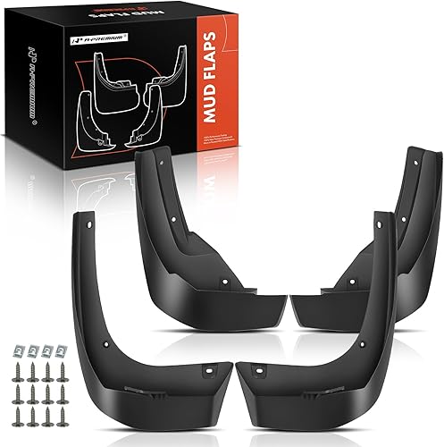 A-Premium Juego de 4 protectores contra salpicaduras con kits de herramientas compatibles con Honda Ridgeline 2017-2023, delantero y trasero (lado