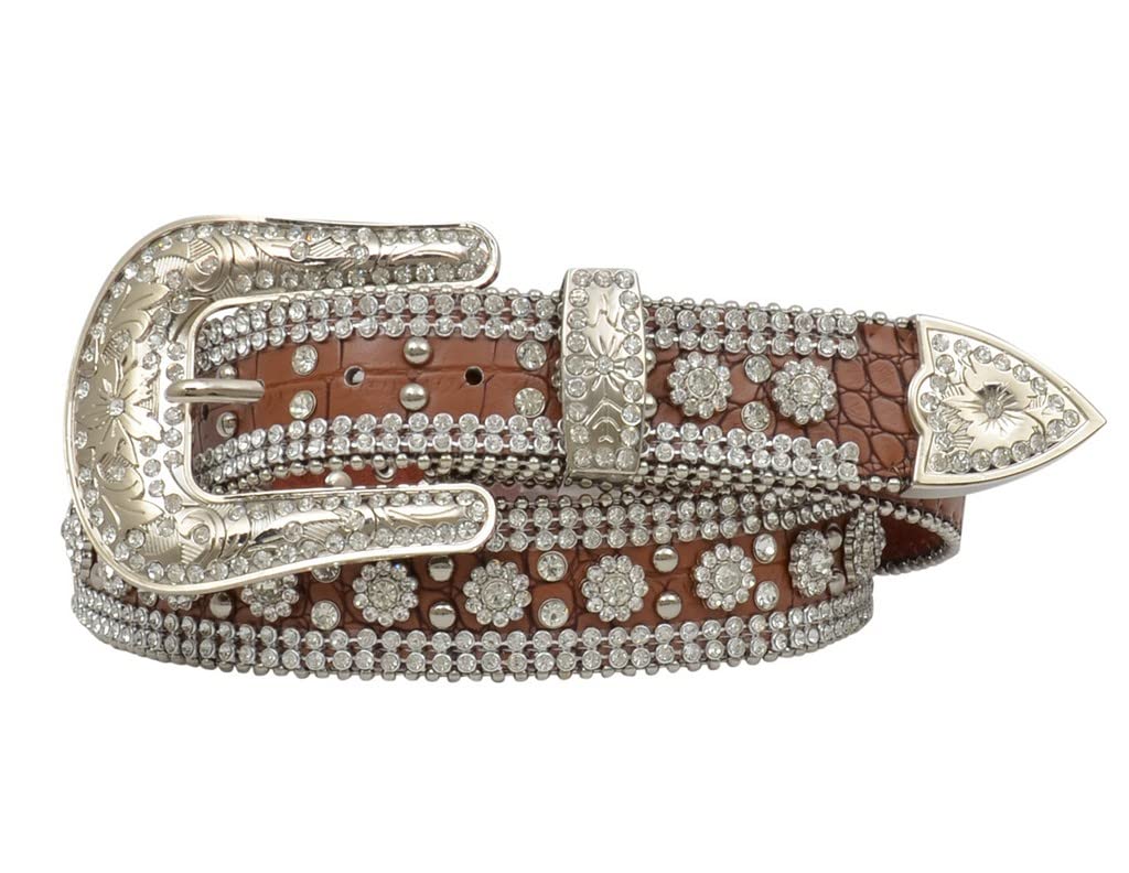 Angel Ranch1 1/2" Brown Ladies' Fashion Belt