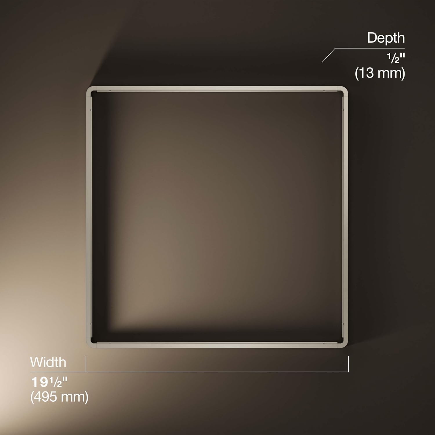 KOHLER Real Rain Overhead Panel Trim for Real Rain Panel K-31110, K-31111-BN, Brushed Nickel