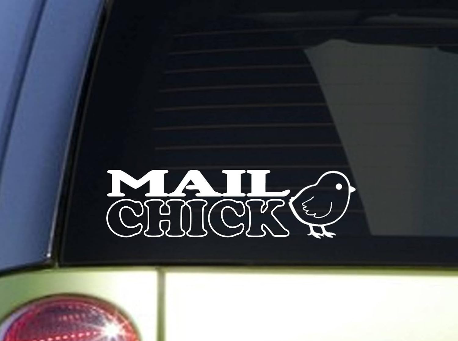 Mail Chick *J207* 8 inch Wide Sticker Decal
