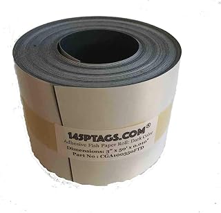 145P Tags CGA100350FTD Adhesive Fish Paper Roll, Dark Color, 3" x50'x0.010