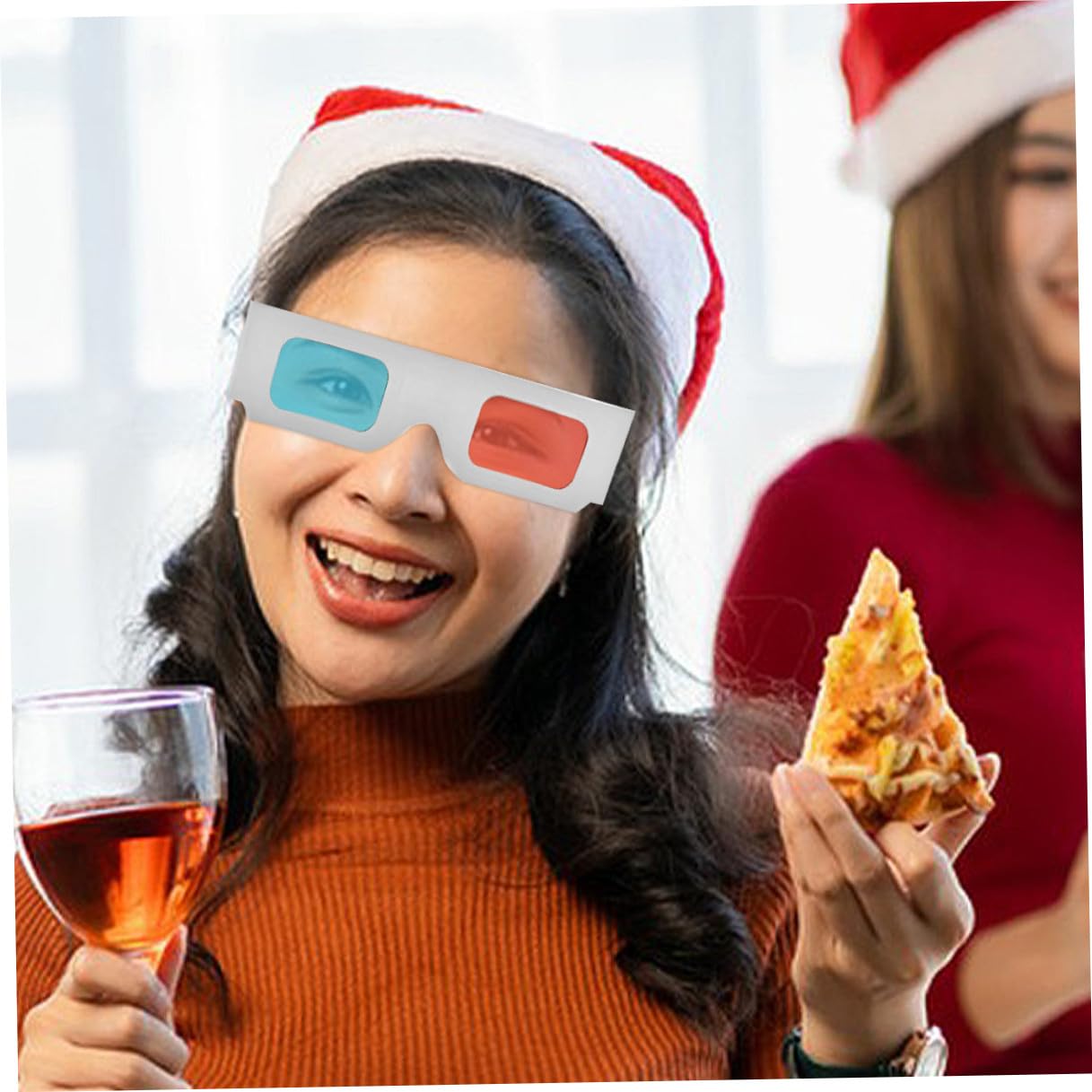 SHINEOFI 70 Piezas Gafas Anaglifo de Papel Gafas para Ver Películas Casa para Adultos y Cine Casa