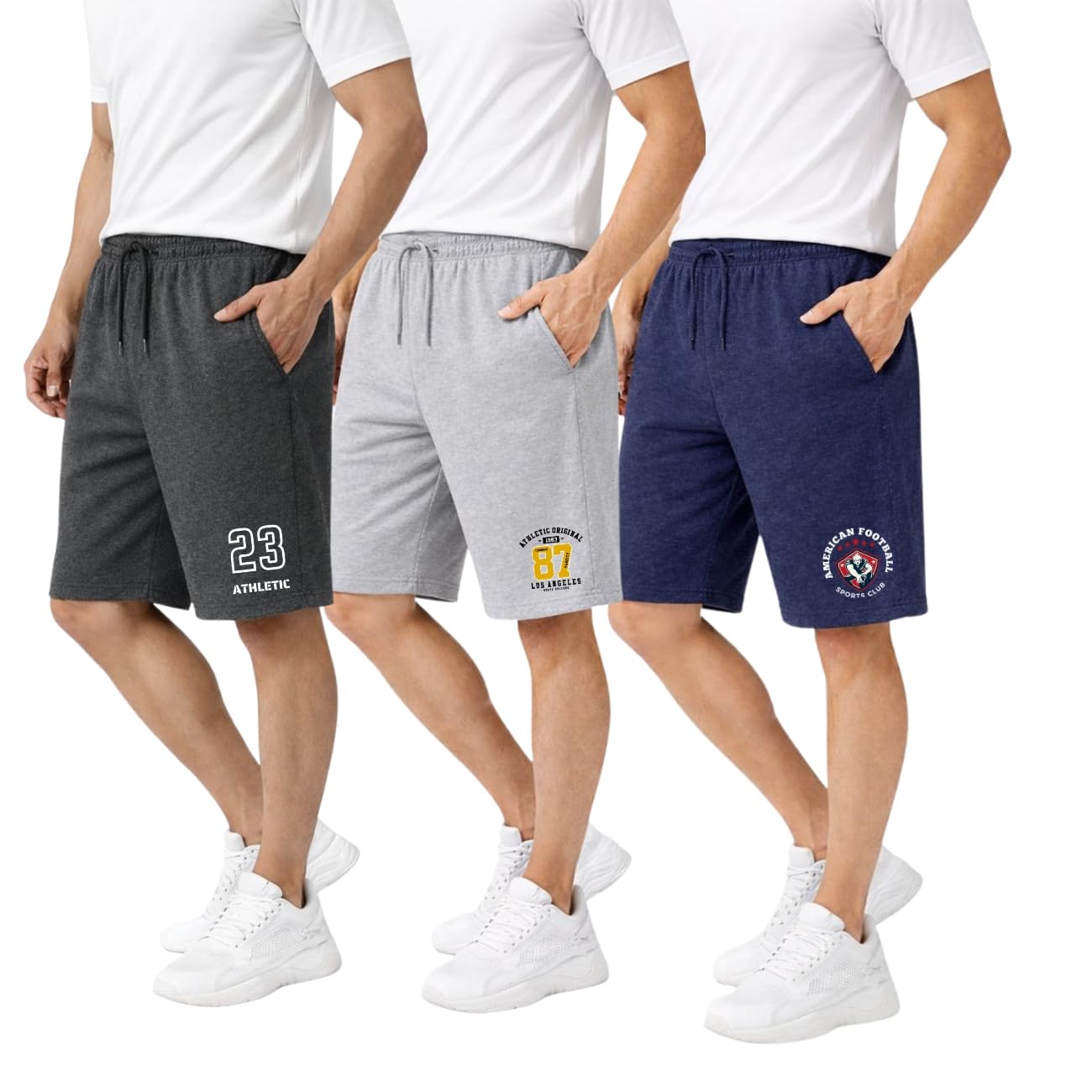 Plus Sizes Men's Cotton Knee Length Shorts(M,L,XL,XXL,3XL,4XL,5XL Shorts) | Casual and Night Wear Mens Shorts