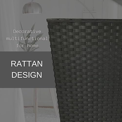 Miniatura 5 de Elly Décor Juego de 2 cubos de basura cuadrados de 2.1 galones, papelera eficiente, se adapta debajo del escritorio, cocina, hogar, oficina,