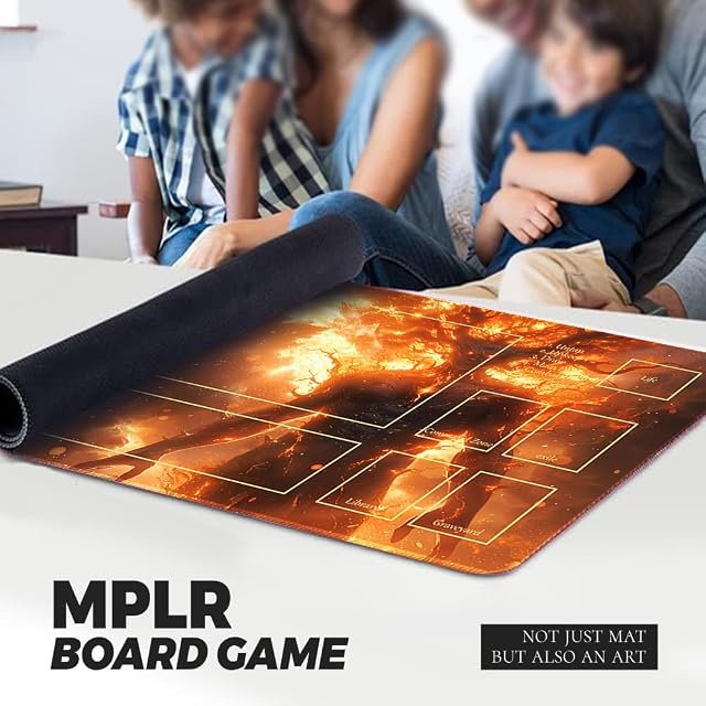 Foto 5 de 5 de Juego de Mesa Alfombrilla de Juego MTG de 60 x 35 cm + Bolsa Impermeable Gratuita Compatible con OCG CCG RPG…