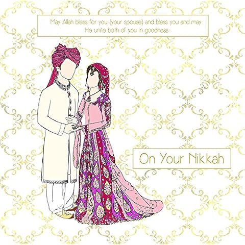 Islamic Wedding Nikkah Card Couple Cover