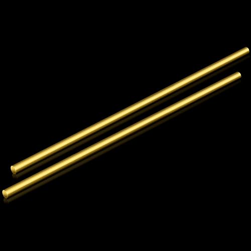 Miniatura 35 de Varilla redonda de latón de 3/8 pulgadas, 1 barra redonda de latón, 3/8 pulgadas de diámetro y 14 pulgadas de largo