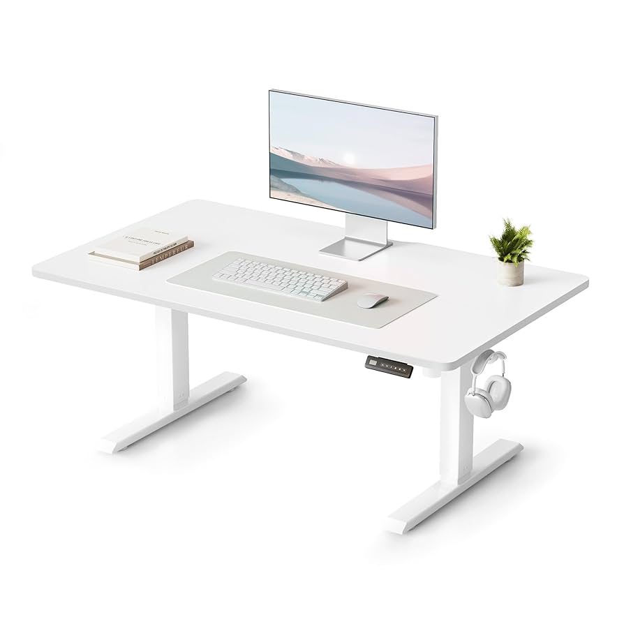 FEZIBO 電動昇降ローデスク ホワイト 高さ48-72cm Amazon | FEZIBO 電動昇降デスク ロータイプ 幅100cm 奥行60cm