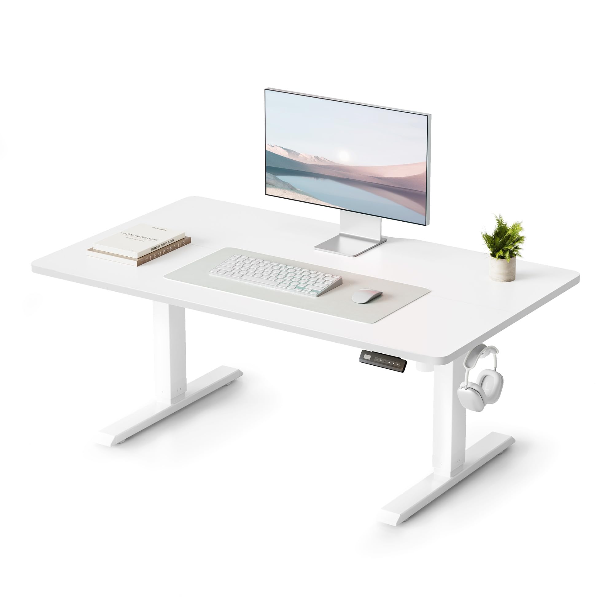 Amazon | FEZIBO 電動昇降デスク ロータイプ 幅100cm 奥行60cm