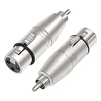 Vista 9 de 2Pack Adaptador XLR hembra a TRS de 1/4 pulgada, Adaptador XLR hembra equilibrado a macho de cuarto de pulgada 6.35mm