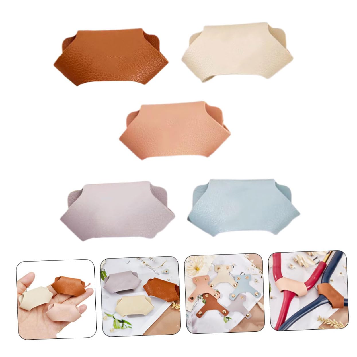 Alipis 4 Set Custodia in Pelle Per Stetoscopio Medici Assistenza Infermieristica Copertina Nome Accessorio Per Infermiere Accessorio Medico Etichetta Infermiera Tag Id Medico Pu 5 Pezzi*4