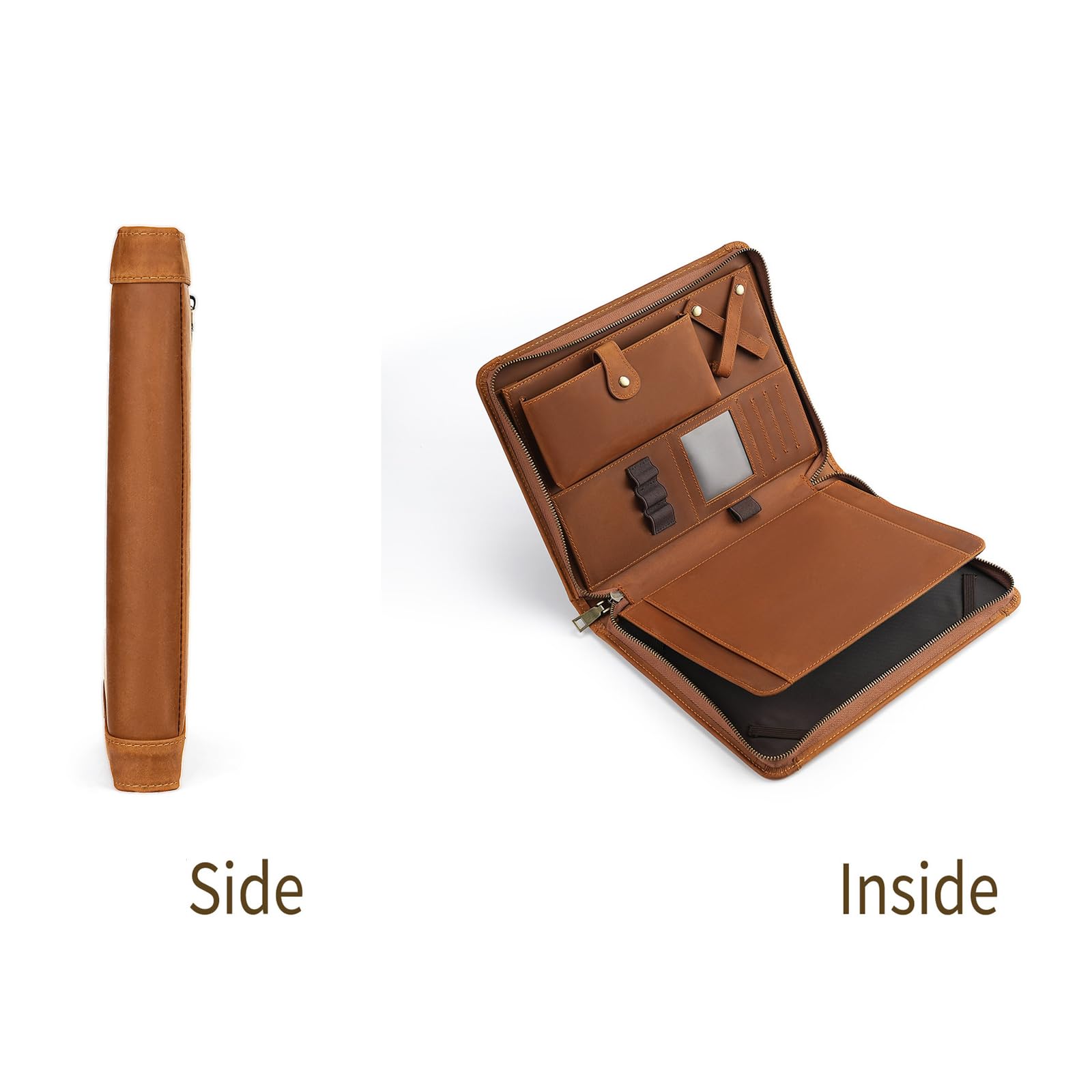 Funda organizadora para dispositivos de 10 pulgadas con cremallera circunferencial y bolsillo frontal, bolsa de transporte para estudio y viajes, organizador de tabletas, bolsillo para lector
