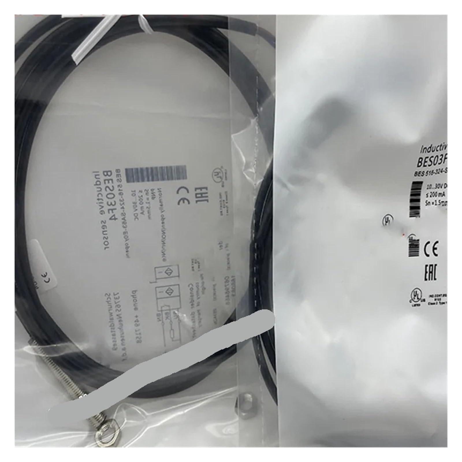 UITGVDQAT 2Pcs Proximity Sensor BES0395 BES516-324-SA60-E4-C-PU-01 516-324-SA63-E0-C-PU-02