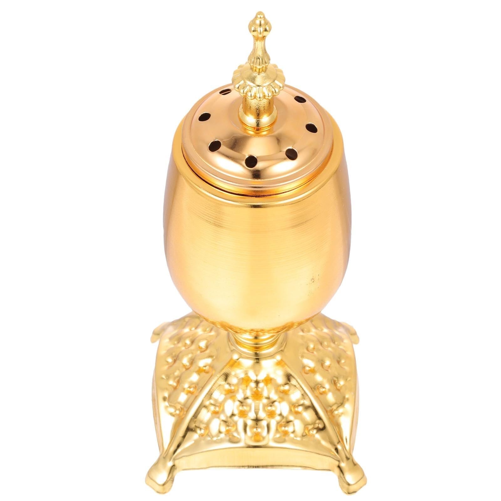 Unique Iron Craft Incense Holder – Hollow Metal Aromatherapy Burner – Desktop Censer Decor for Home, Meditation & Yoga Room
