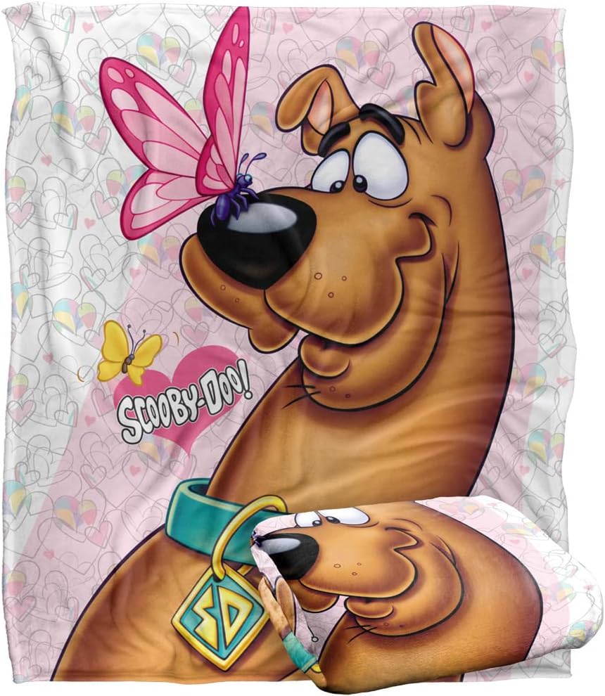 Scooby-Doo Butterfly Officially Licensed Silky Touch Super Soft Throw Blanket 50" x 60"