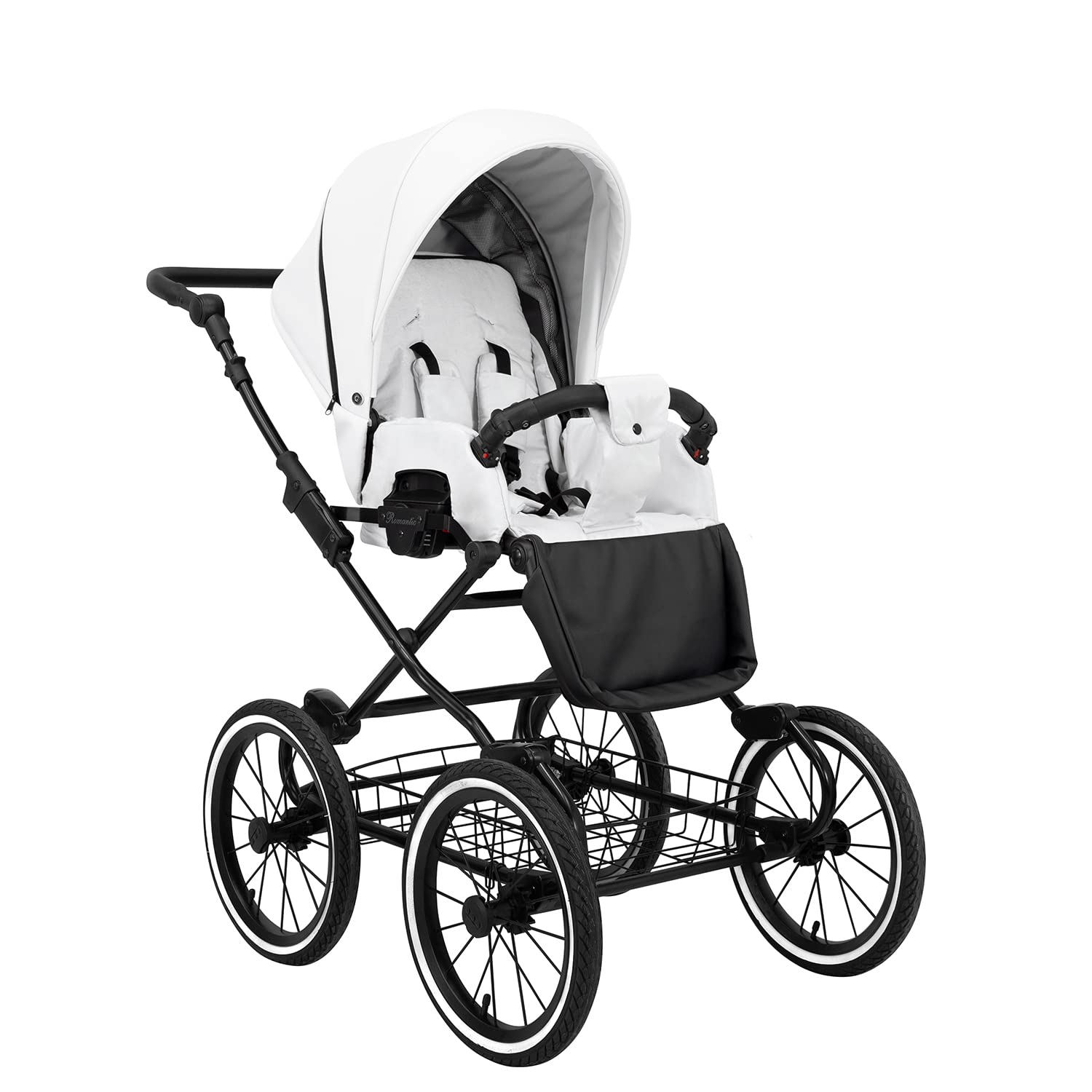 Poussette landau bébé 2 en 1 nacelle bébé Kunert ROMANTIC retro 2en1 pousette 2 in 1 accessoires