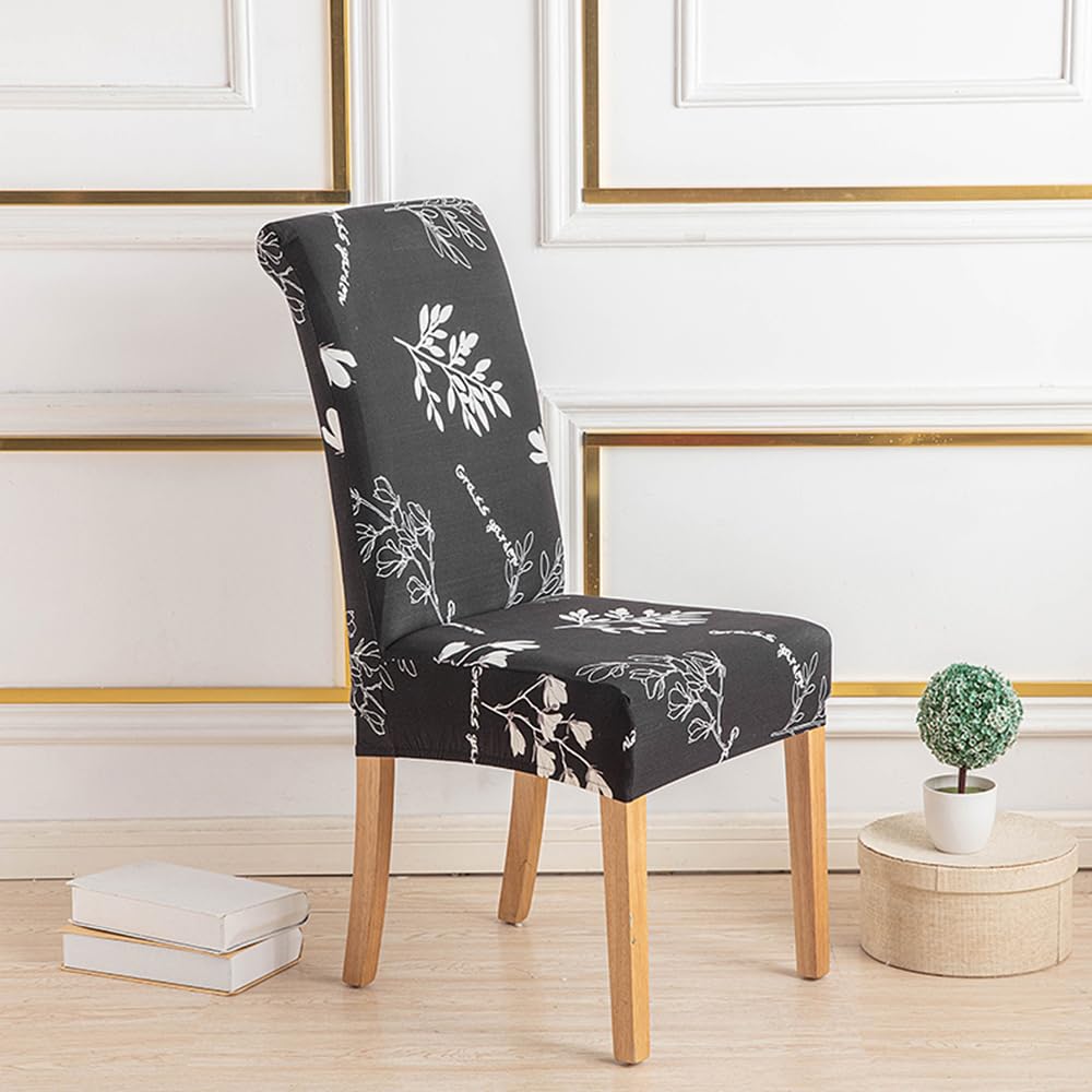 Stuhlhussen Stuhlbezüge Schonbezüge Esszimmerstuhl Stretch Stuhlbezug für Esszimmer stuhlüberzüge 6 Stück