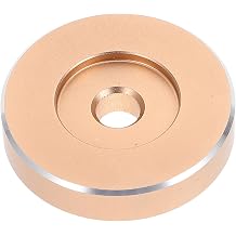 Housoutil 45 7 Conversion Adapter Technics Turntable Adapter 7" Single Adapter Vinyl Record Adapter Record Player Adapter Aluminum Golden