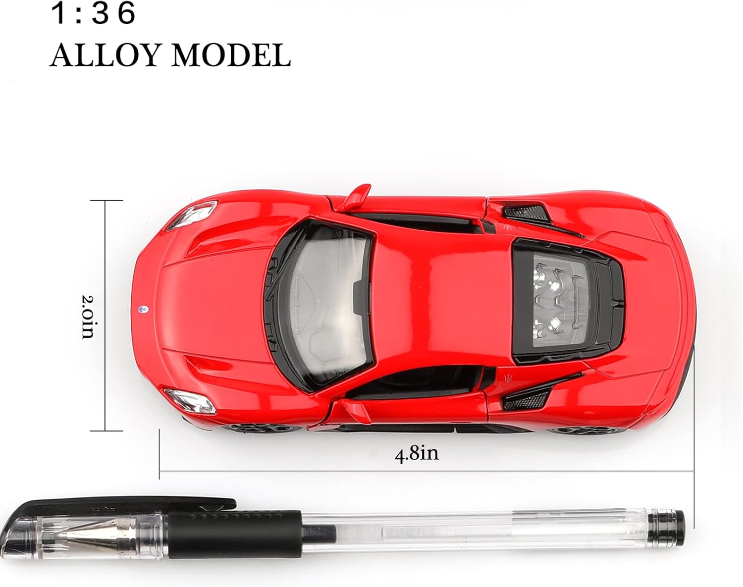 TOKAXI 1/36 Scale Maserati MC20 Diecast Model Car,Pull Back Vehicles Toy Cars,Cars Gifts for Boys Girls