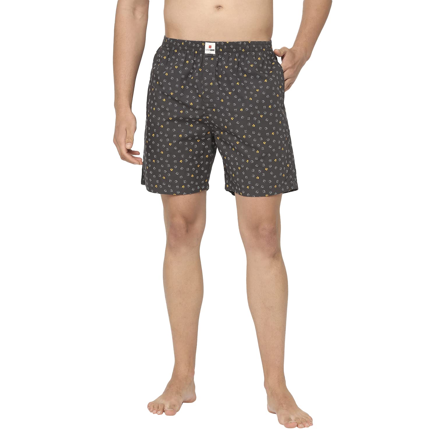 underjeans Men's Cotton Solid Boxer Shorts-picture-15