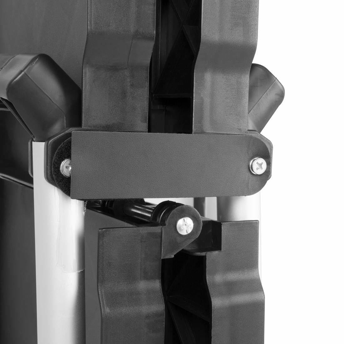 Vogue - Carro plegable de polipropileno de 3 niveles, color negro, 835 x 645 x 405 mm