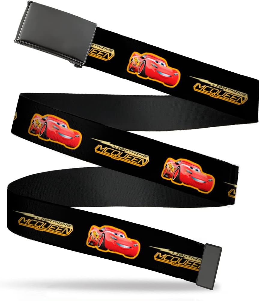 Cordon Clés Cars 3 Lightning McQueen - Nylon Extensible - Clip Acier - Longueur Standard - Officiel Disney