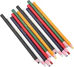 Lápis de ponto de costura, 12 peças/pacote, tecido de cores mistas, caneta apagável, costureira, artesanato, marcação, acessórios de costura, caneta marcador de tecido para marcação de costura