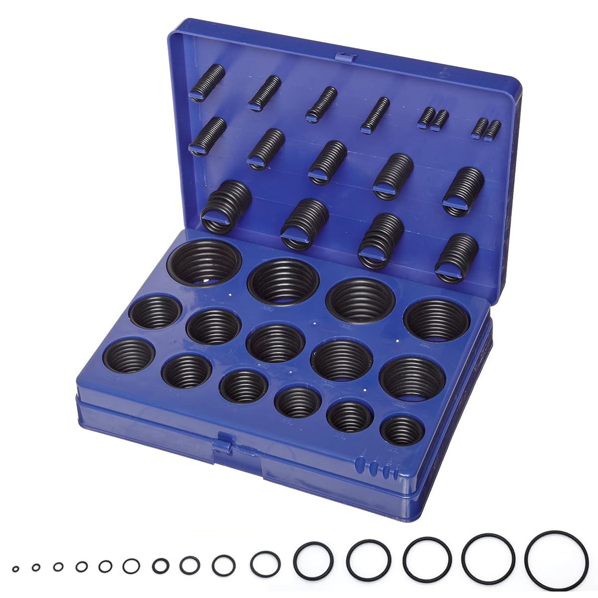 Serplex® 382 Pieces SAE Universal O-Ring Kit, Assorted Size Metric Replacement Sealing Rings Rubber Seals O Rings with Storage Case, for Plumbing, Automotive & Machinery Repairs-image-11