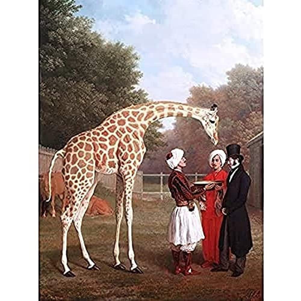 Jacques Laurent Agasse Nubian Giraffe Unframed Wall Art Print Poster Home Decor Premium