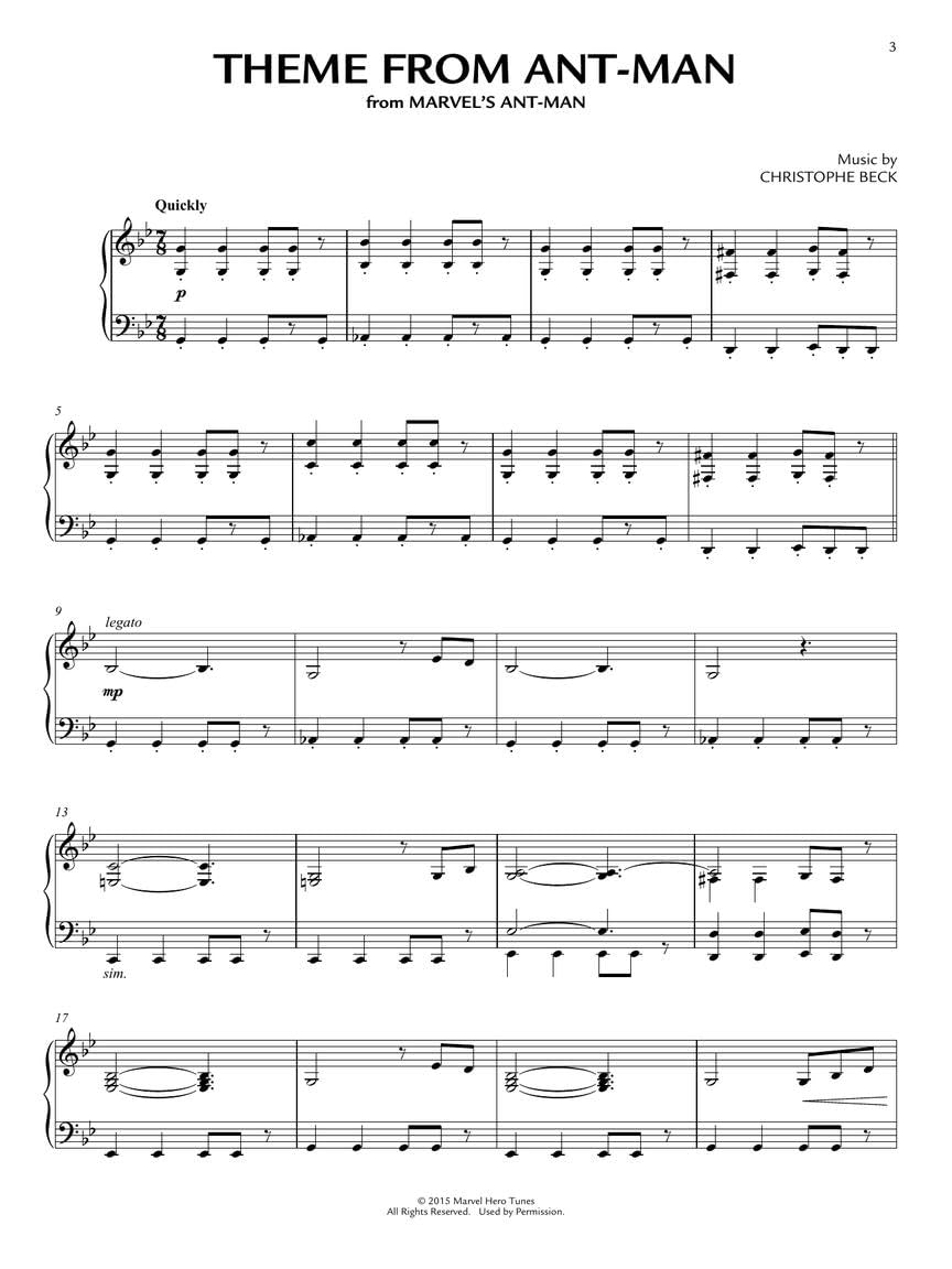 Marvel Piano Solo Collection.