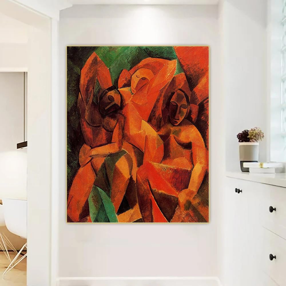 Amazon.co.jp: パブロ・ピカソ3人の女性ポスター抽象的なウォール