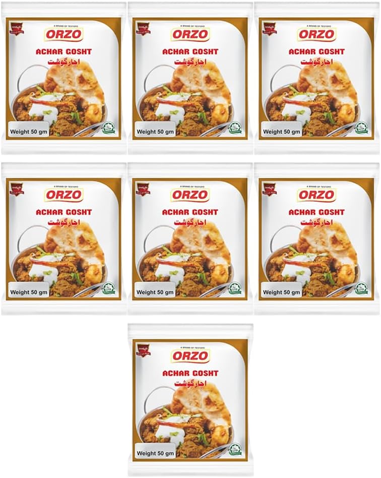 testofo Achar Gosht Masala Powder - 50g | Ready to Cook | Handpicked Indian Spices, Rich in Traditional Indian Taste, Aroma and Authentic Flavour | Ideal for Everyday Cooking(Pack of 7)