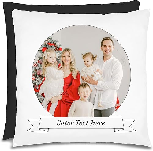 Miniatura 1 de Sentiment House Almohada personalizada con foto familiar - Almohada personalizada para mujeres - Almohada personalizada - Almohada familiar de