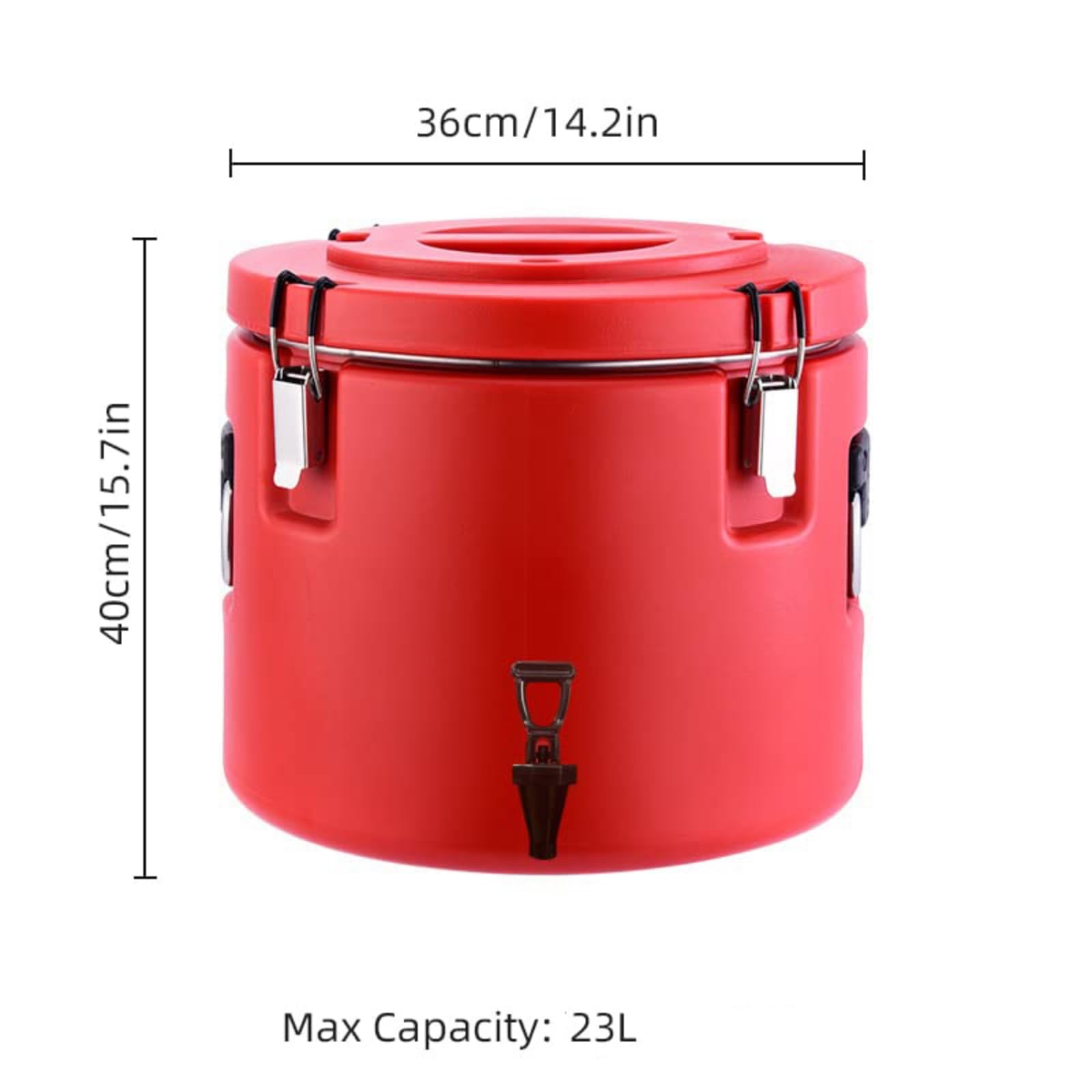 Distributore di Bevande, Dispenser for Bevande Isolato con Acqua Calda da 23 Litri