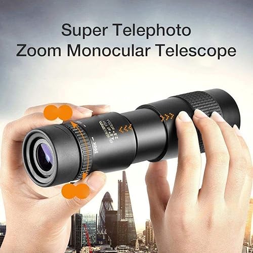 Miniatura 4 de Telescopio portátil de alta potencia, 4K 10-11.811x1.575 in Telescopio monocular con zoom súper telefjetivo con trípode y clip para la mayoría de