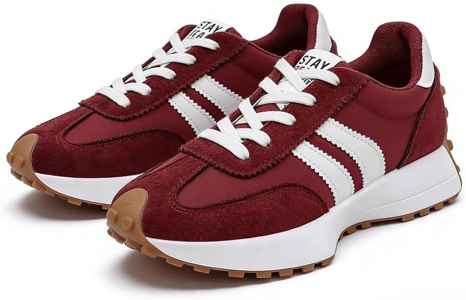 Women's Fashion Thick Sole Sneakers, Breathable Walking Shoes, Comfortable Support, Casual Textile Upper, Rubber Sole, All Seasons