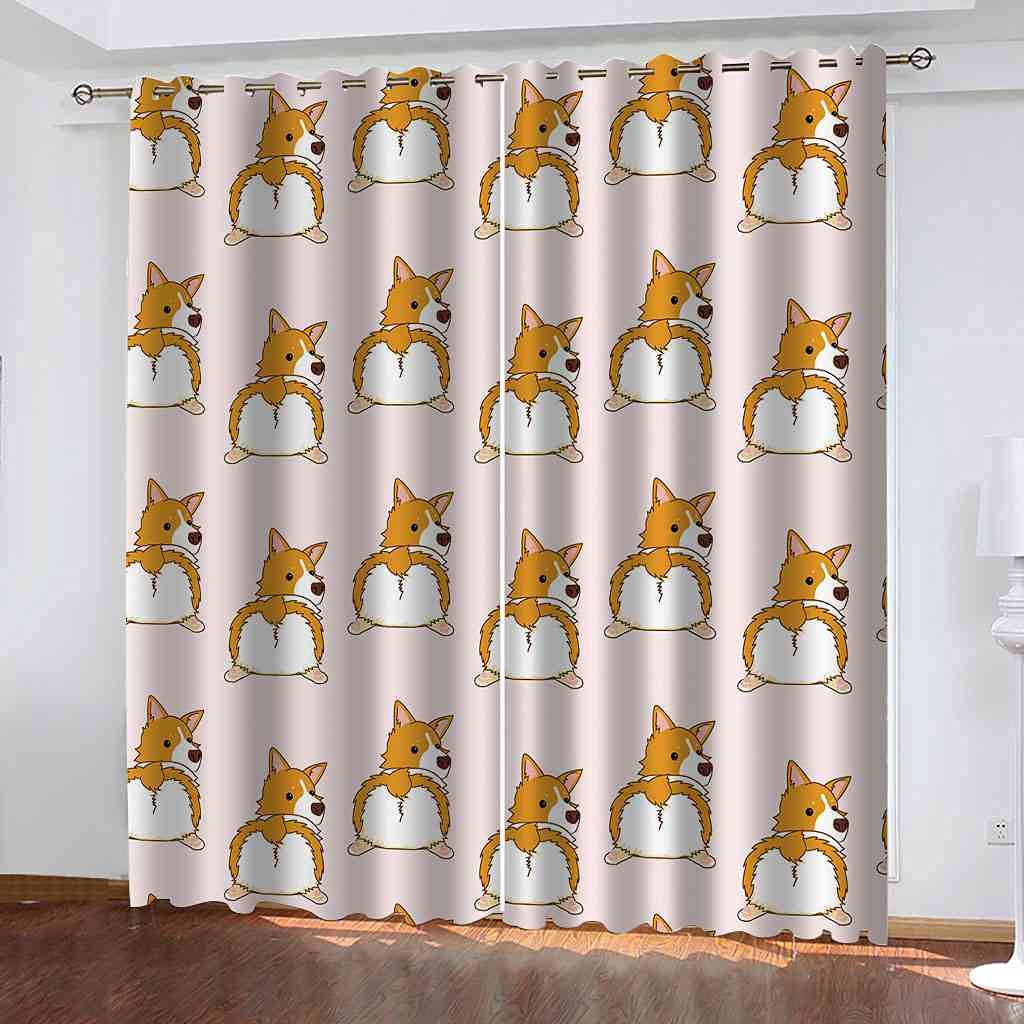 Rideau occultant anti-lumière Corgi pour améliorer le sommeil des enfants en chambre