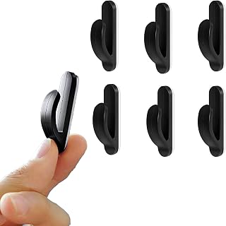 Car Sticky Hooks, Multi-Purpose Auto Backseat Hangers, Self-Adhesive Wall Hanging Hooks, Vehicle Storage Hooks for Keys, Mask, Earphone, Cable Holder(6 Pack)